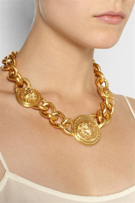 chaine versace|Versace chain women.